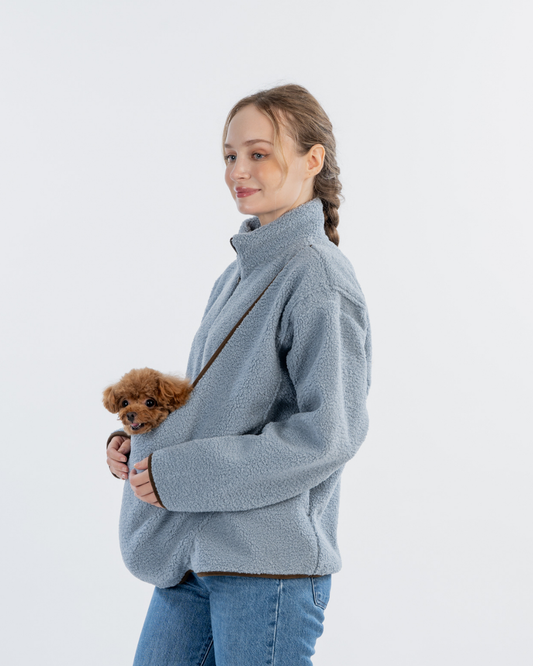 FLUFFY HALF ZIP