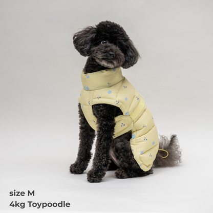 Puffer Vest（Yellow Brown)　