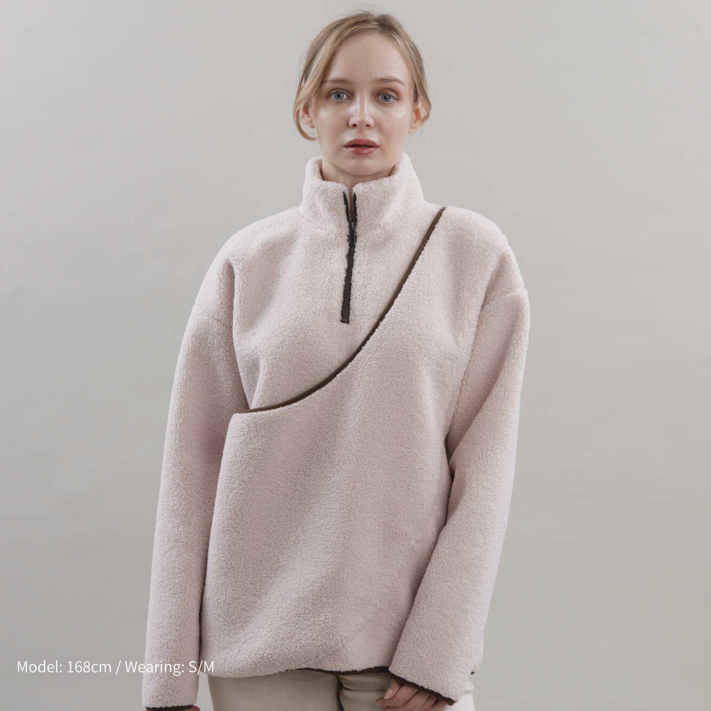 FLUFFY HALF ZIP（ホリデー限定＿クリーム）