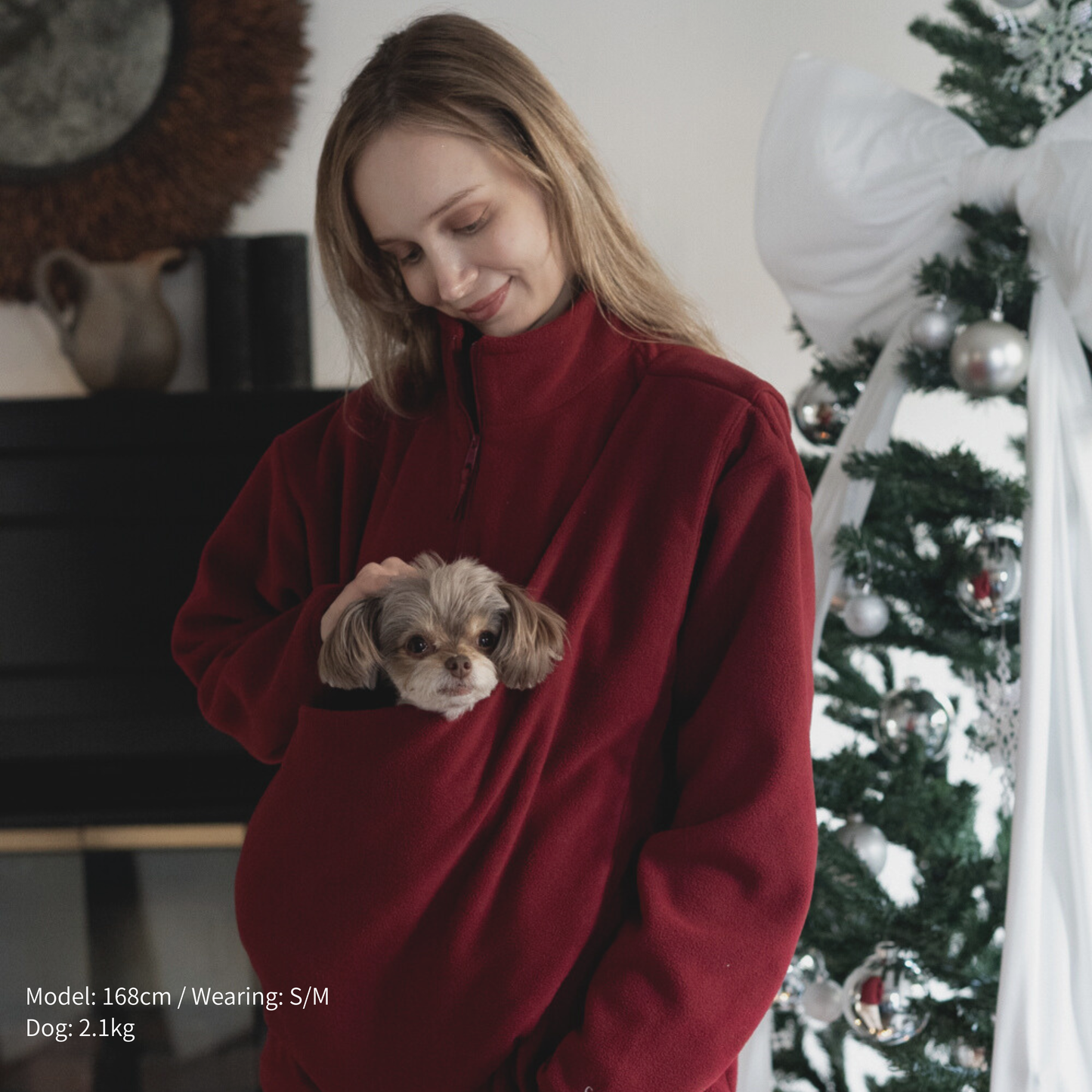 Fleece Half Zip（ホリデー限定_バーガンディー）