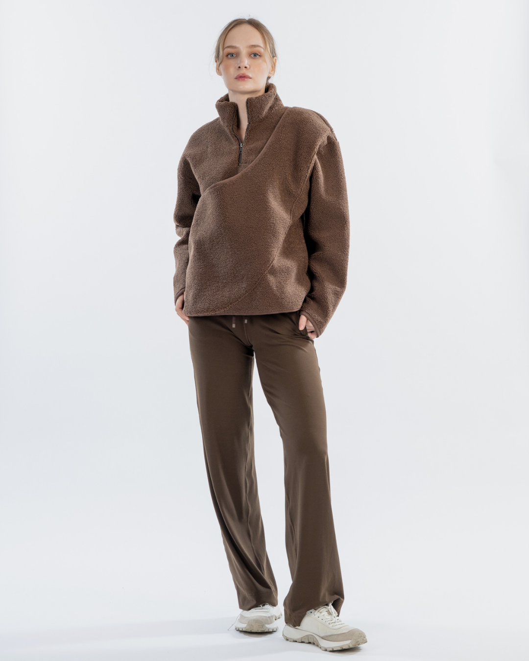 FLUFFY HALF ZIP