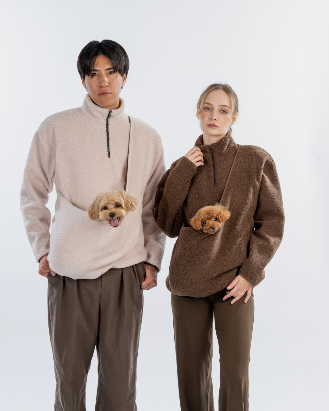FLUFFY HALF ZIP