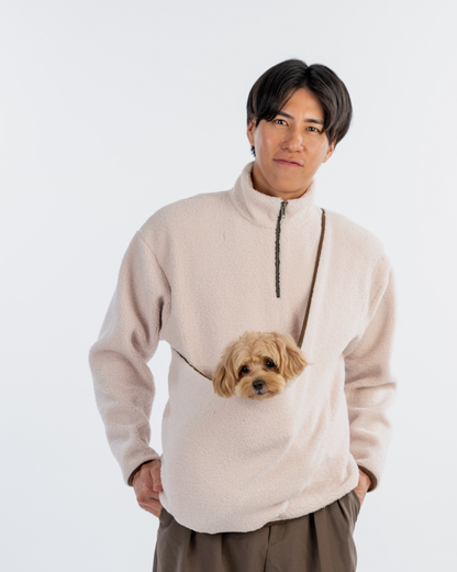 FLUFFY HALF ZIP