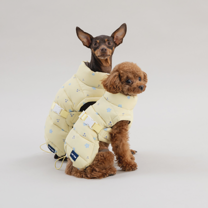 Puffer Vest（Yellow Brown)　