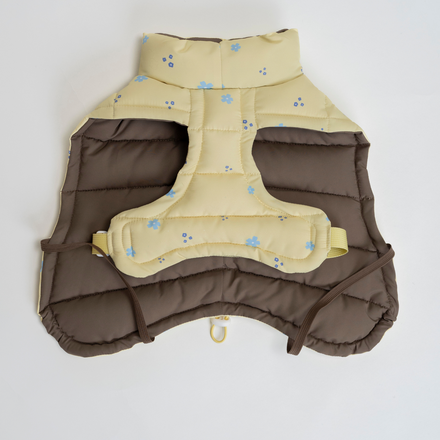 Puffer Vest（Yellow Brown)　