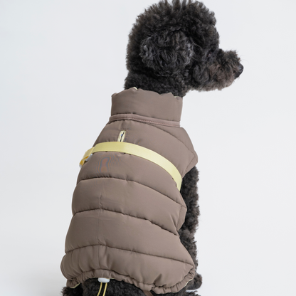 Puffer Vest（Yellow Brown)　